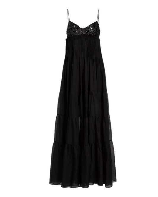 Tamar Sequin Chiffon Gown